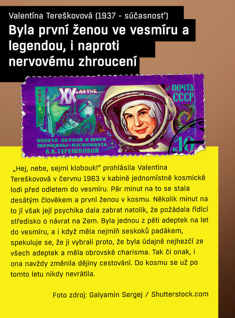 Valentína Tereškovová - Byla první ženou ve vesmíru a legendou, i naproti nervovému zhroucení