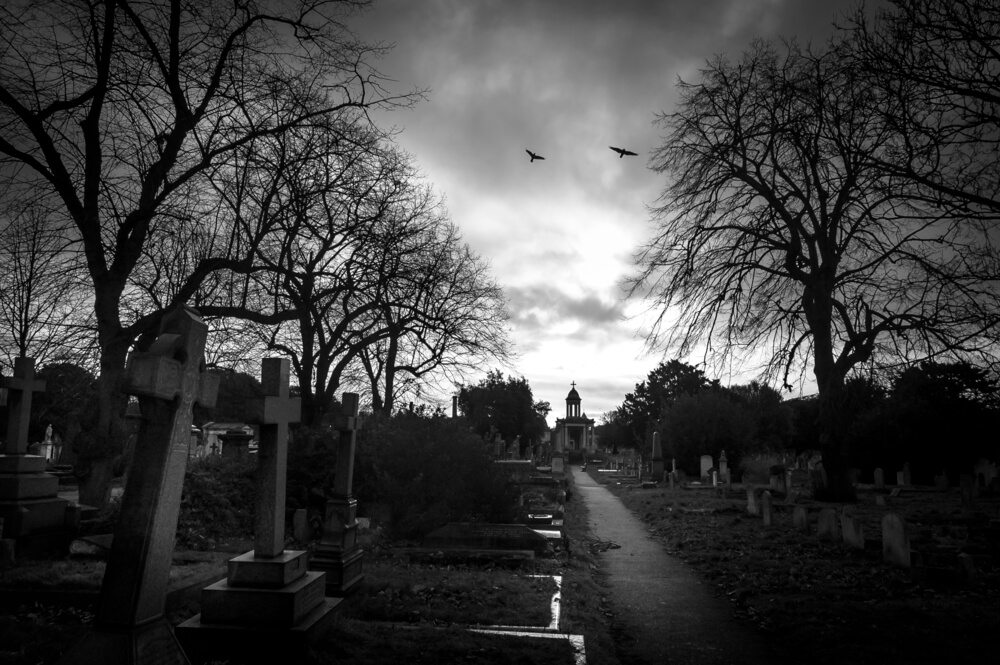 Hřbitov v Londýně.