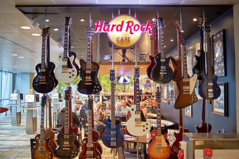 Hard Rock Cafe na letišti v Singapuru