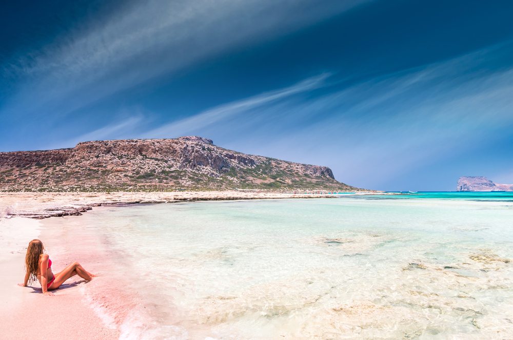 Zátoka Balos na Krétě.