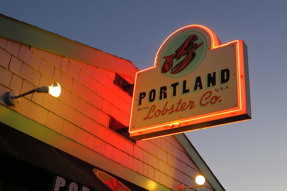 Restaurace Lobster Co. v Portlandu.