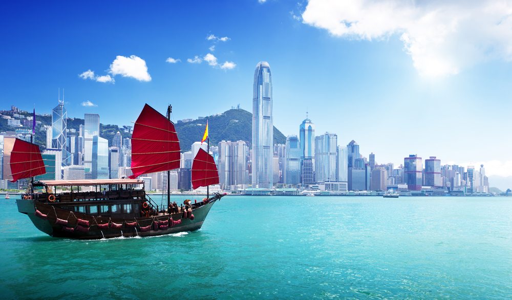 Hong Kong s plachetnicí