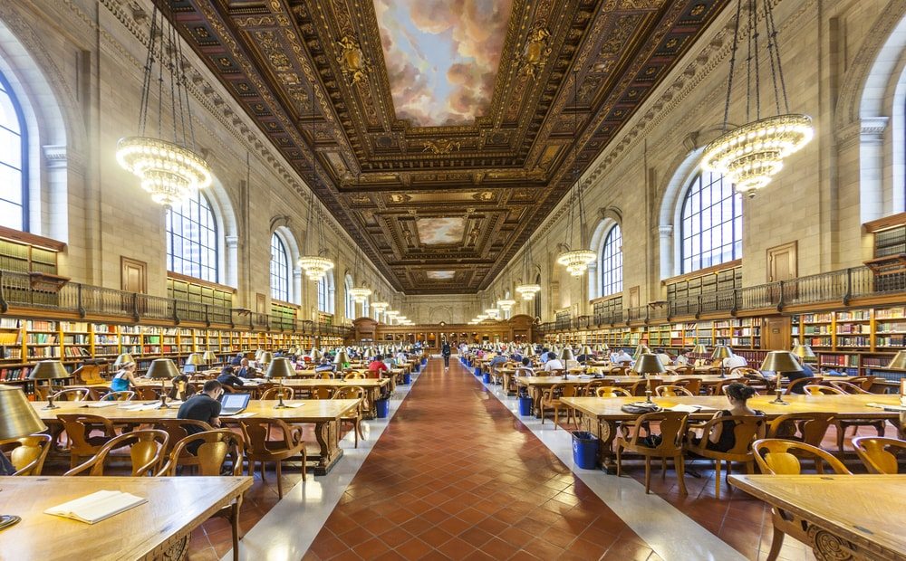 Známá knihovna v New Yorku