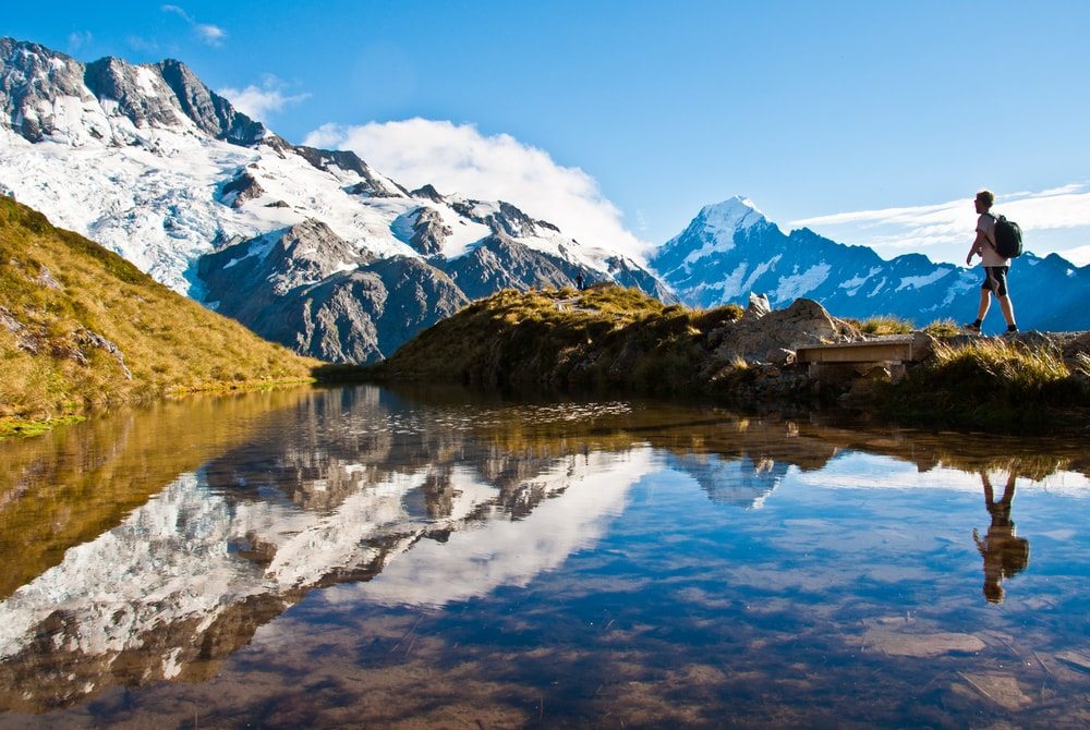 Křišťálově čistá voda na Novém Zélandu