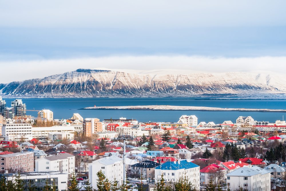 Panorama města Reykjavíku