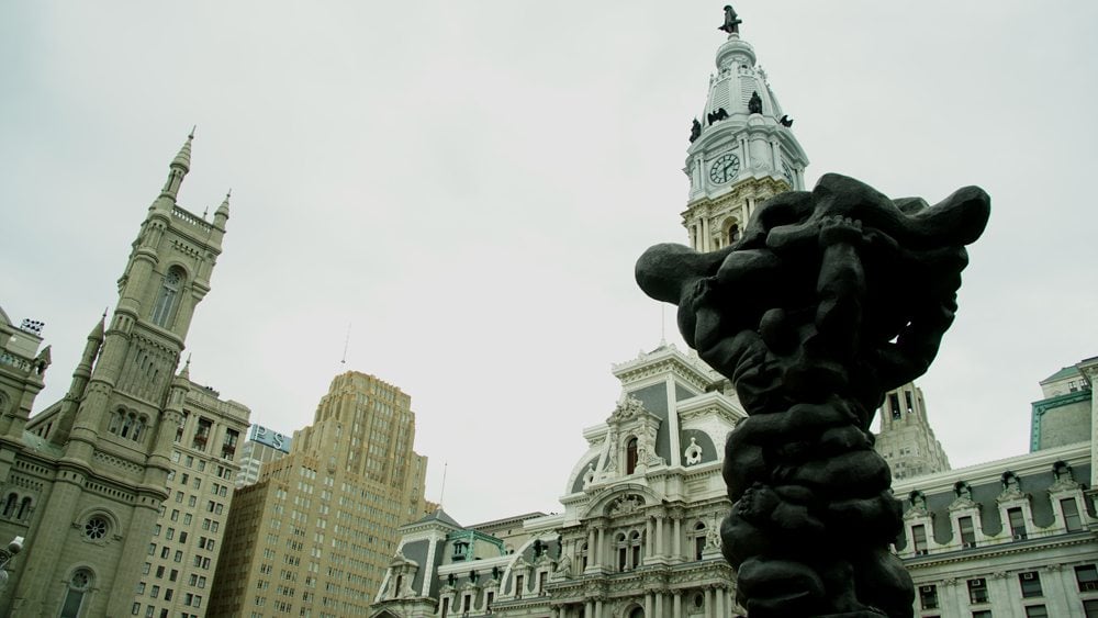 Love Statue a City Hall ve Filadelfii.