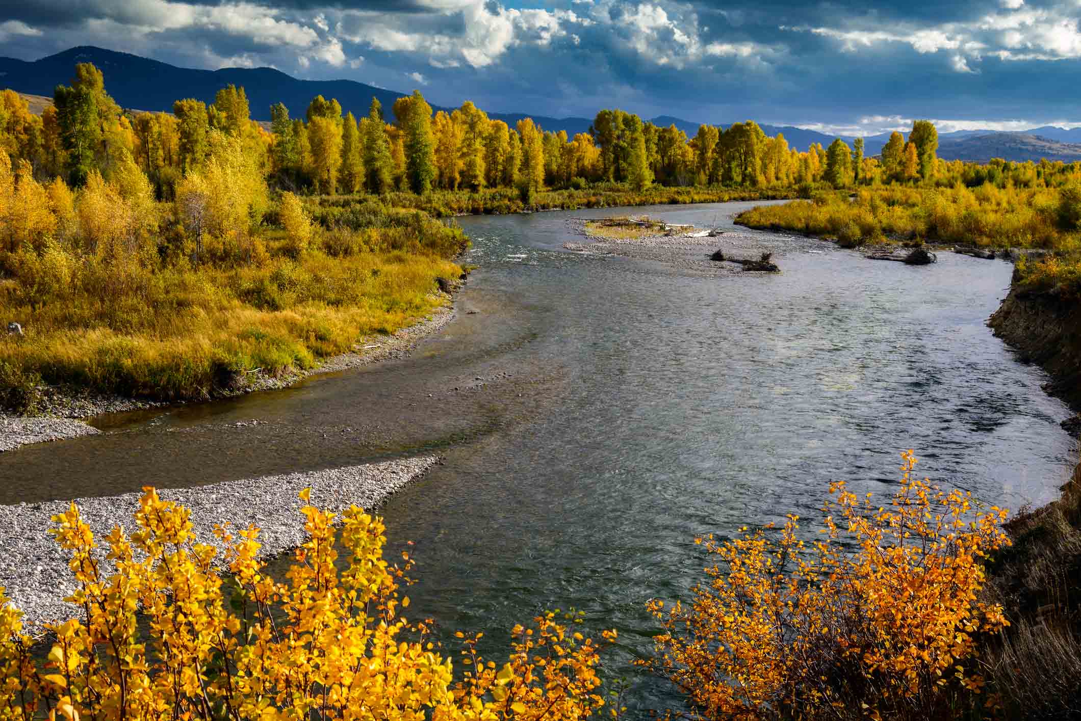 Řeka ve Wyomingu