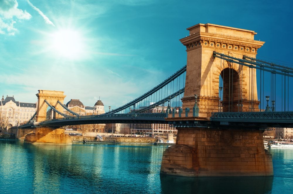 Budapešť a Řetězový most