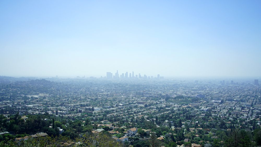 Smog nad Los Angeles.