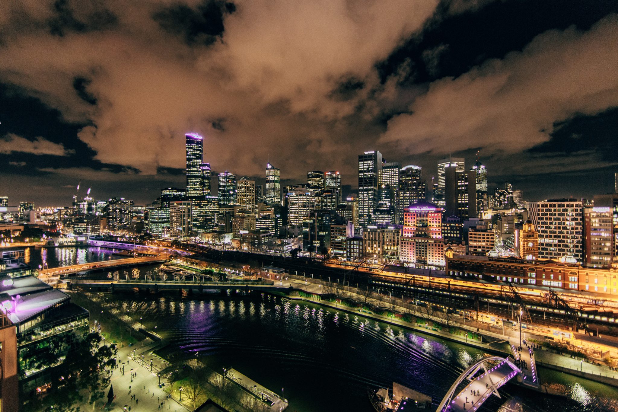Noční Melbourne