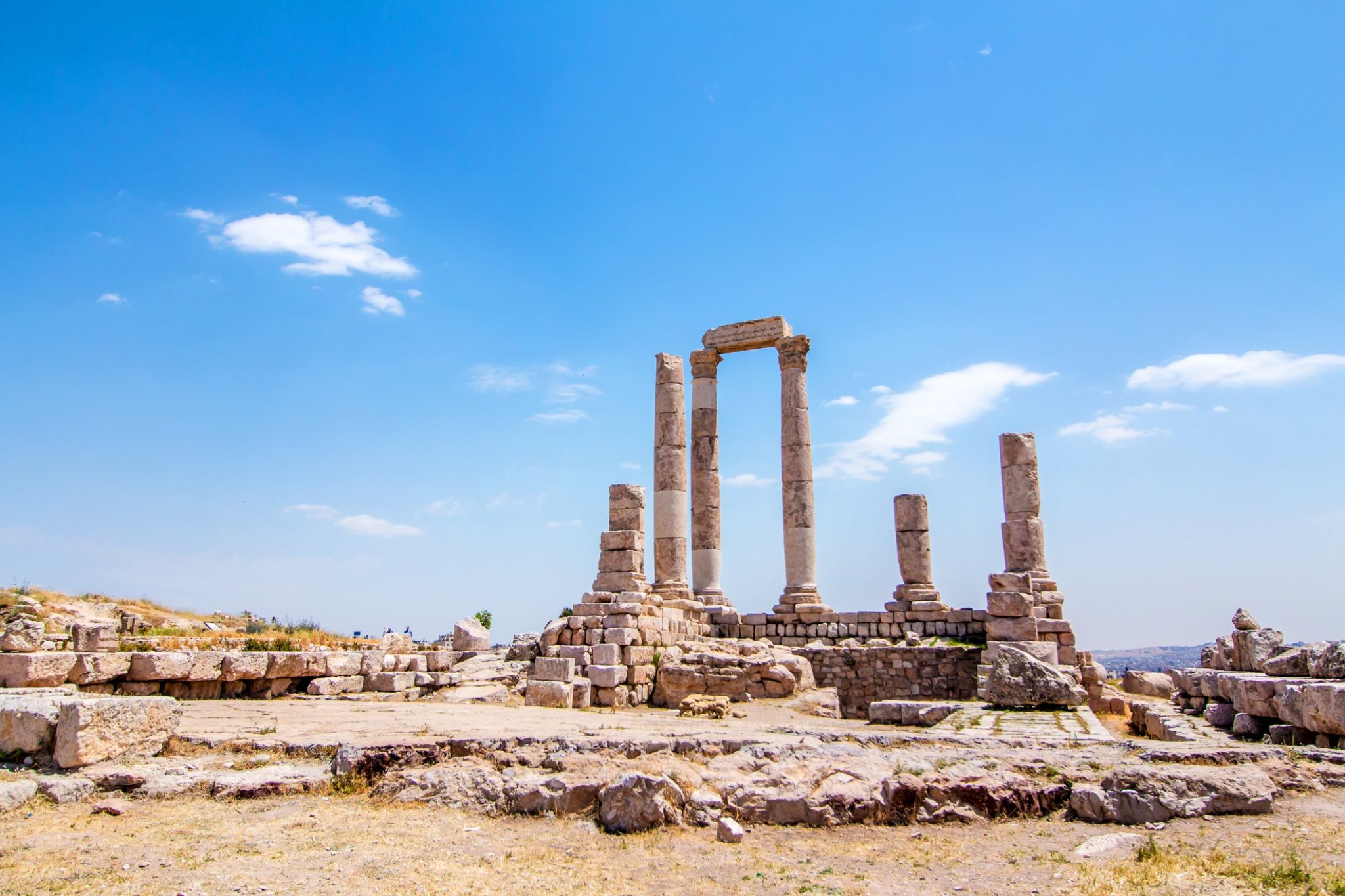 Historické ruiny v Ammánu