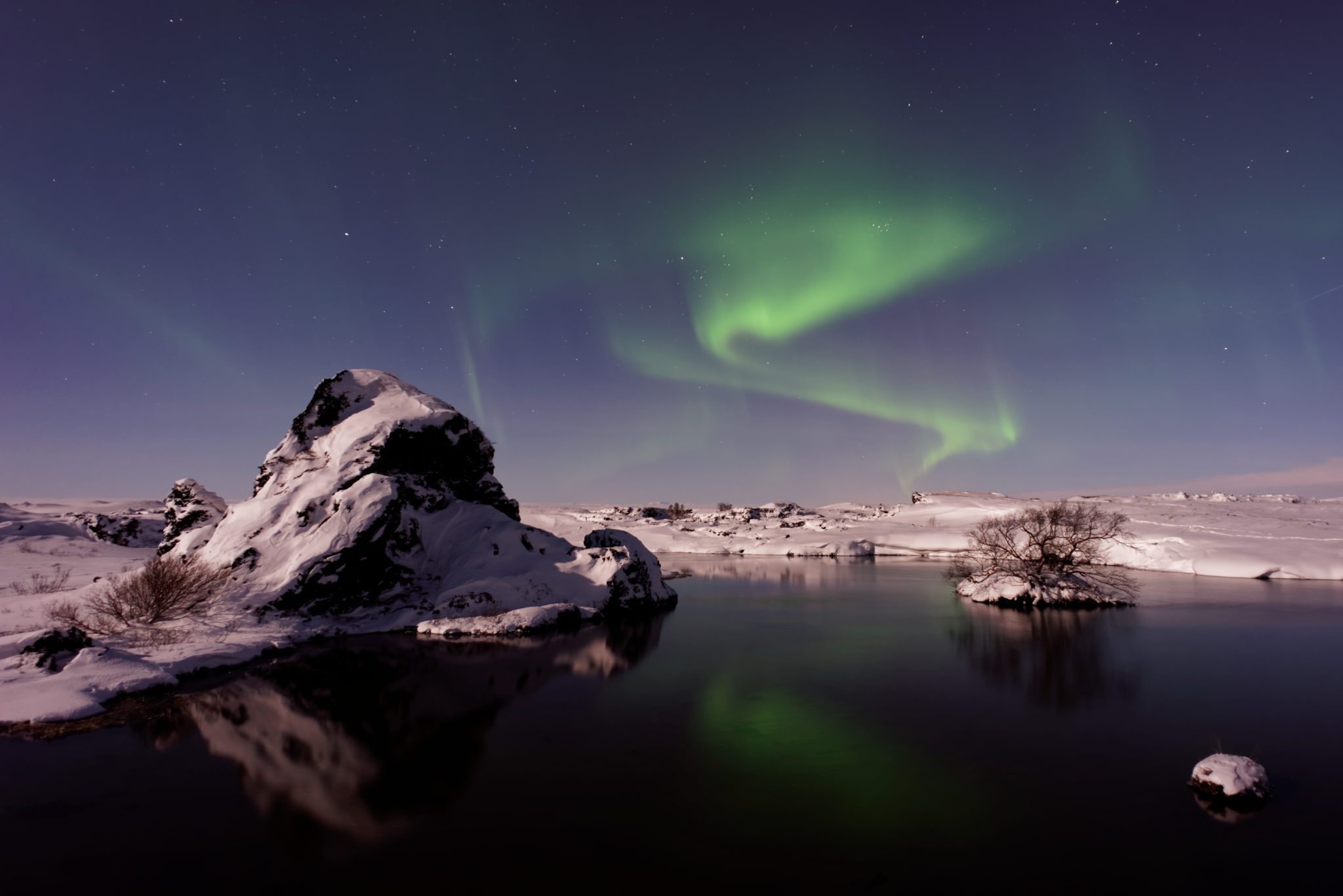Polární záře na Islandu