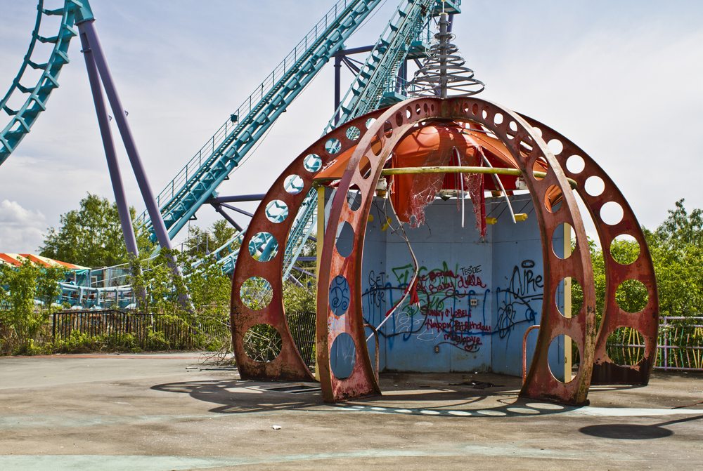 Zábavní park Six Flags.