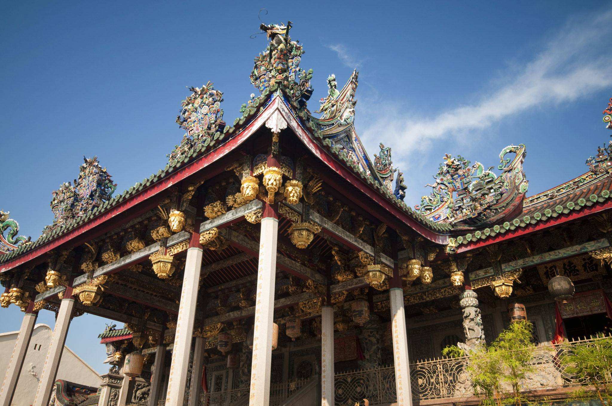 Zdobený chrám v Penangu