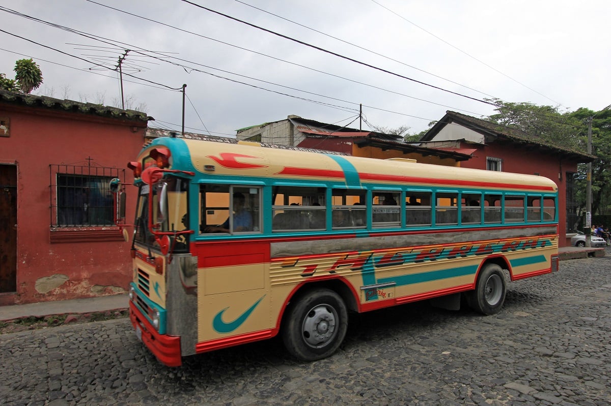 Autobus v Guatemale