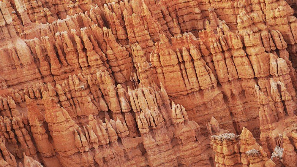 Pískovcové figury v Bryce Canyon.