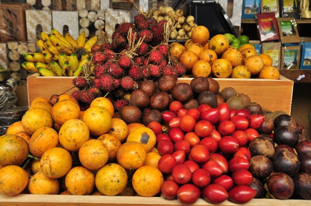 Ovocné tržiště La Boqueria v Barceloně