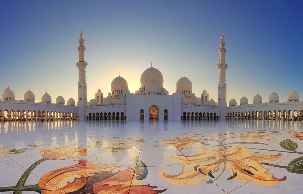 Velká mešita šejka Zayeda v Abu Dhabi.