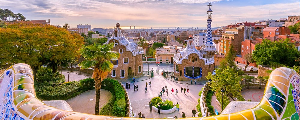 Gaudího park v Barceloně