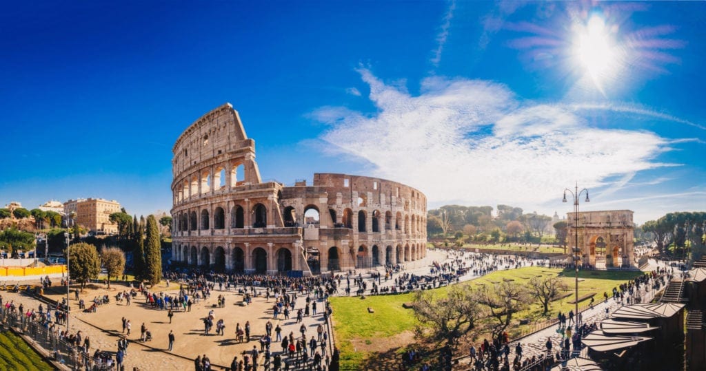 Slavné koloseum v Římě