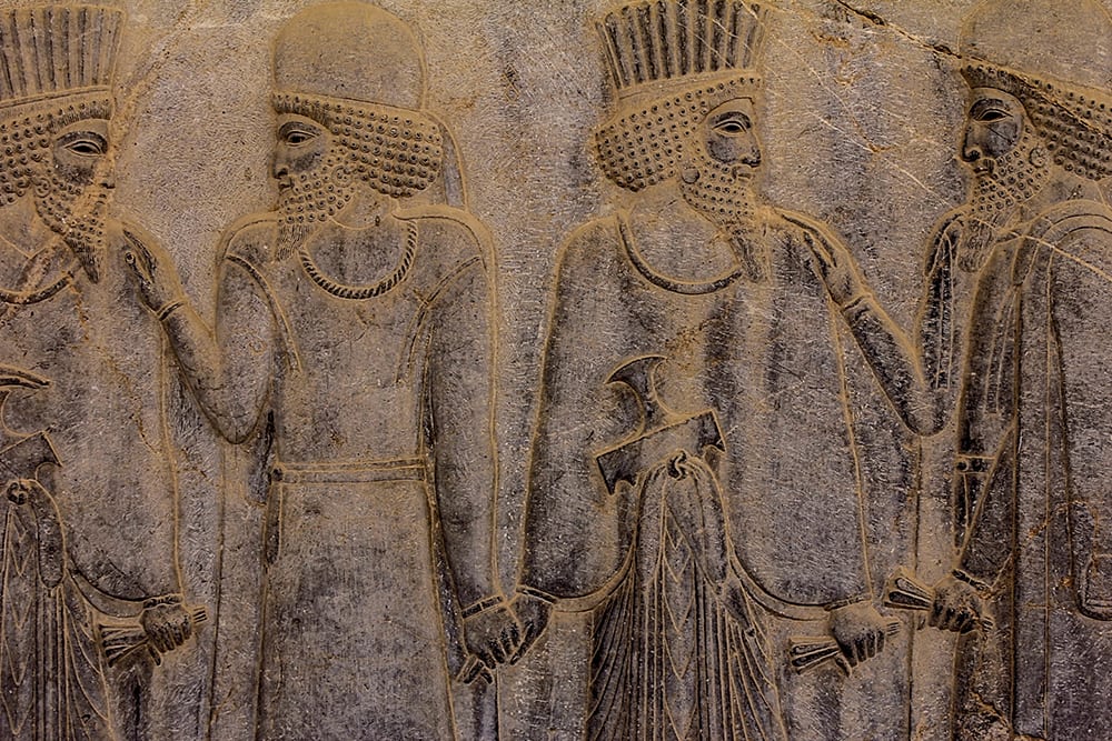 Pozůstatky perského města Persepolis.
