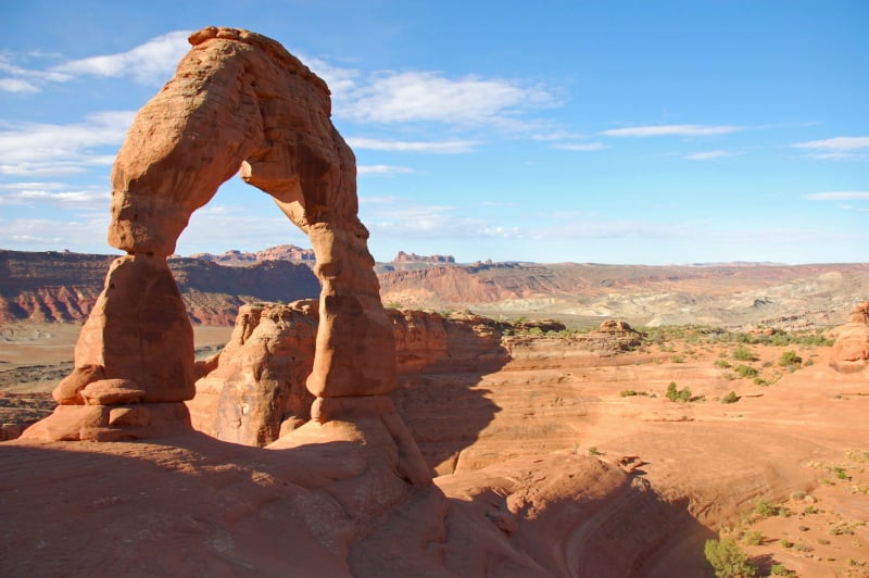 Národní park Arches a pískovcový oblouk Delicate Arch