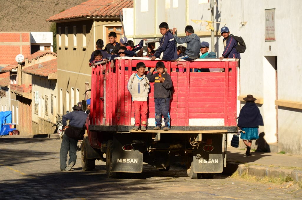 Stopování není v Bolívii úplně snadné