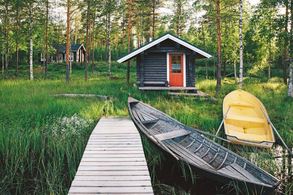 Nádherné romantické sauny ve Skandinávii