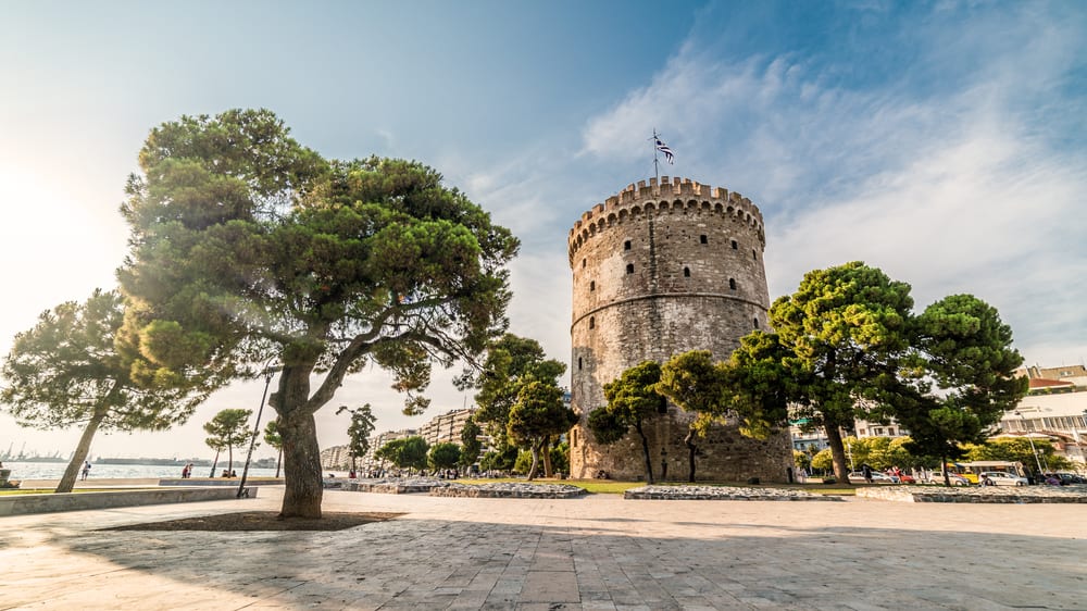 Thessaloniki - historická věž na pobřeží