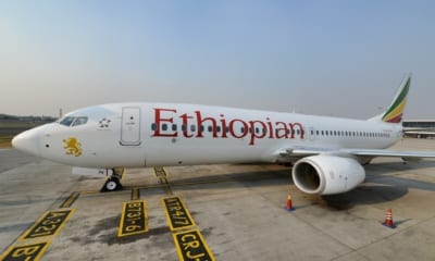Letadlo letecké společnosti Ethiopian Airlines