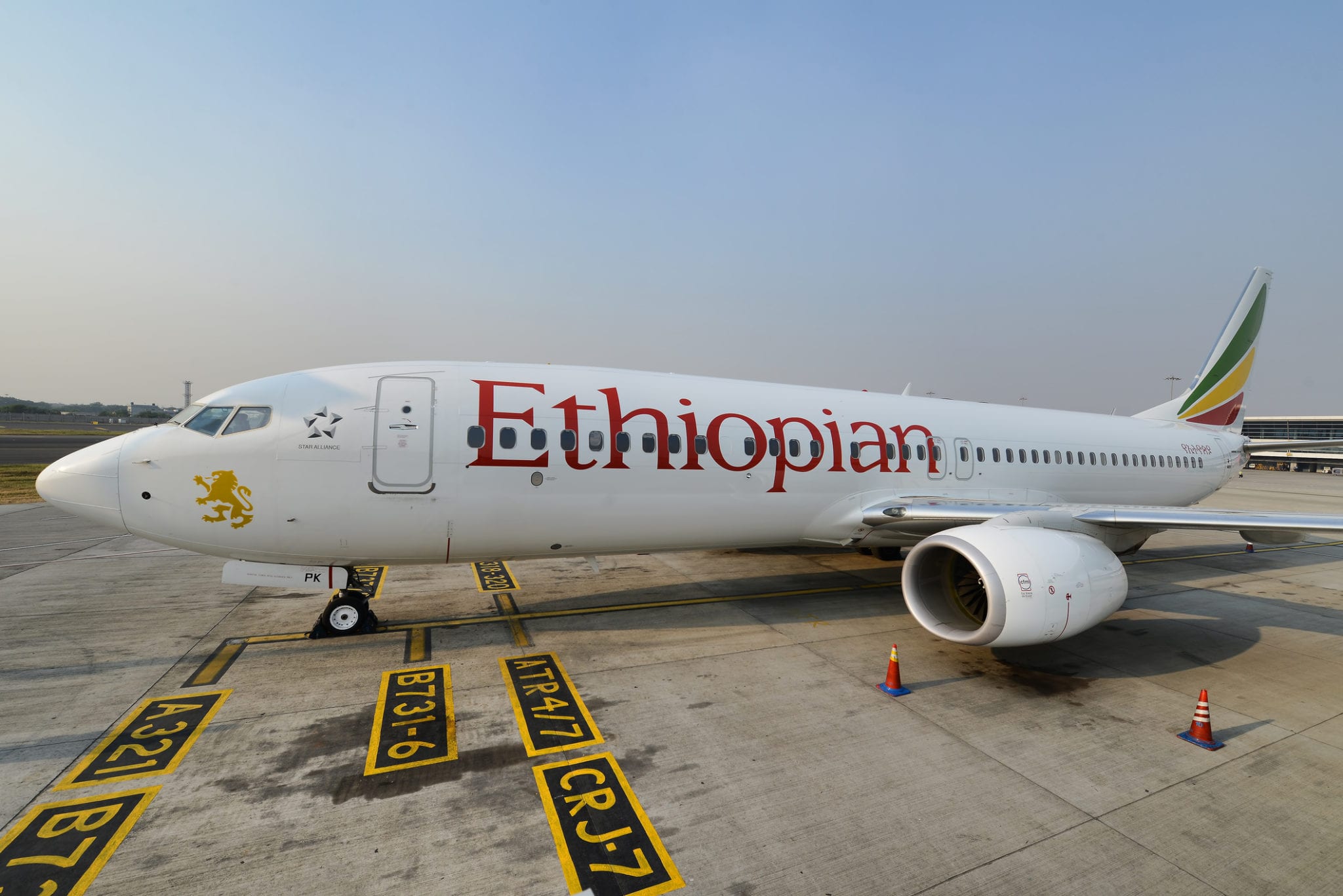 Letadlo letecké společnosti Ethiopian Airlines