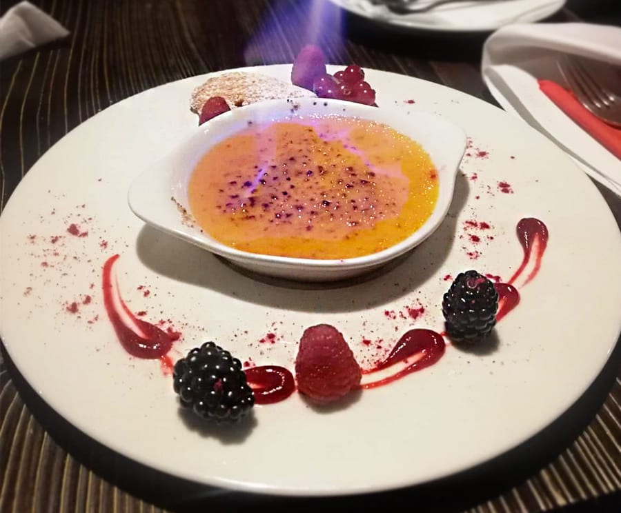 Hotel Tri Studničky - dezert - dýňové crème brûlée