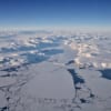 Výhled na krajinu Antarktidy