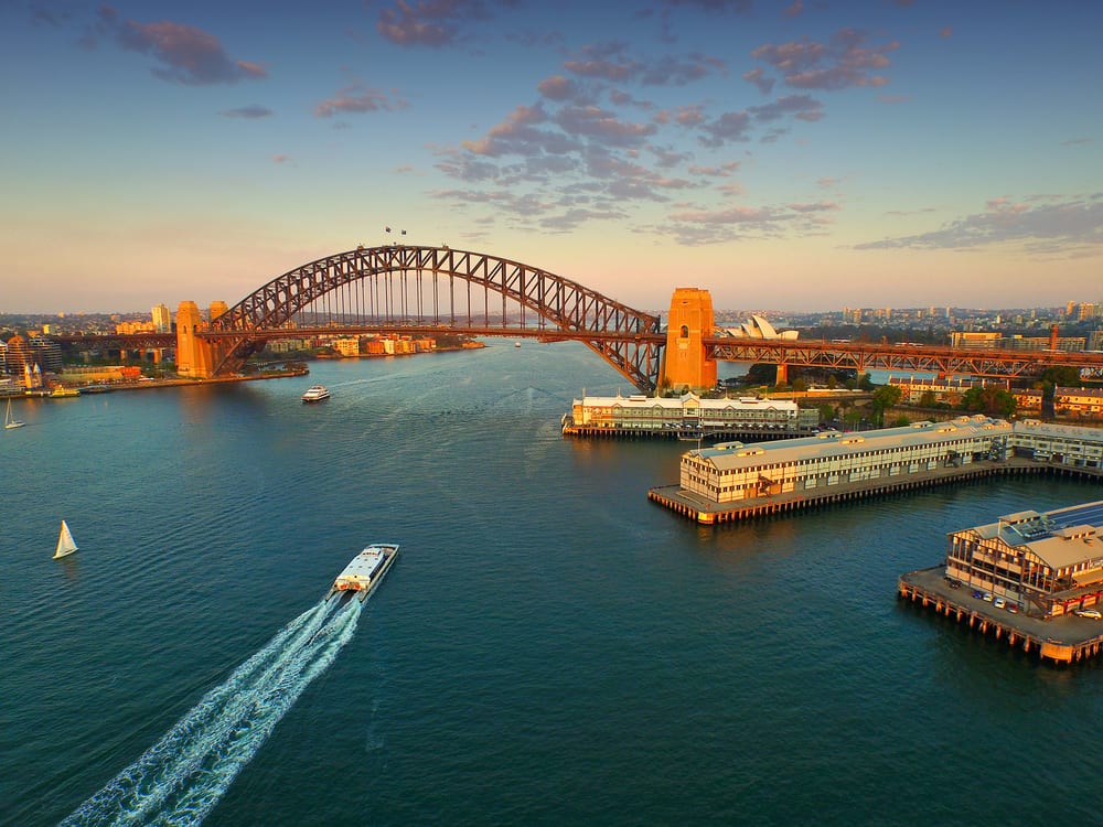 Panorama města Sydney v Austrálii