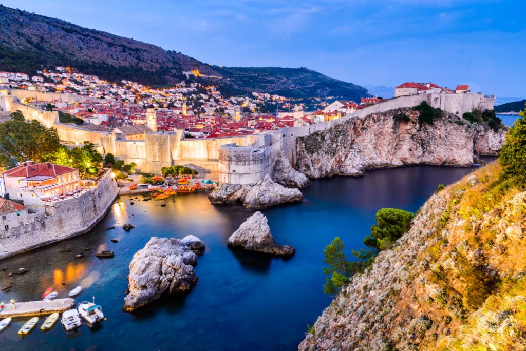 Město Dubrovnik v Chorvatsku