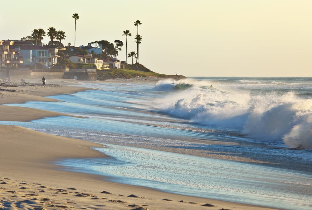 Pláž v Kalifornii v USA