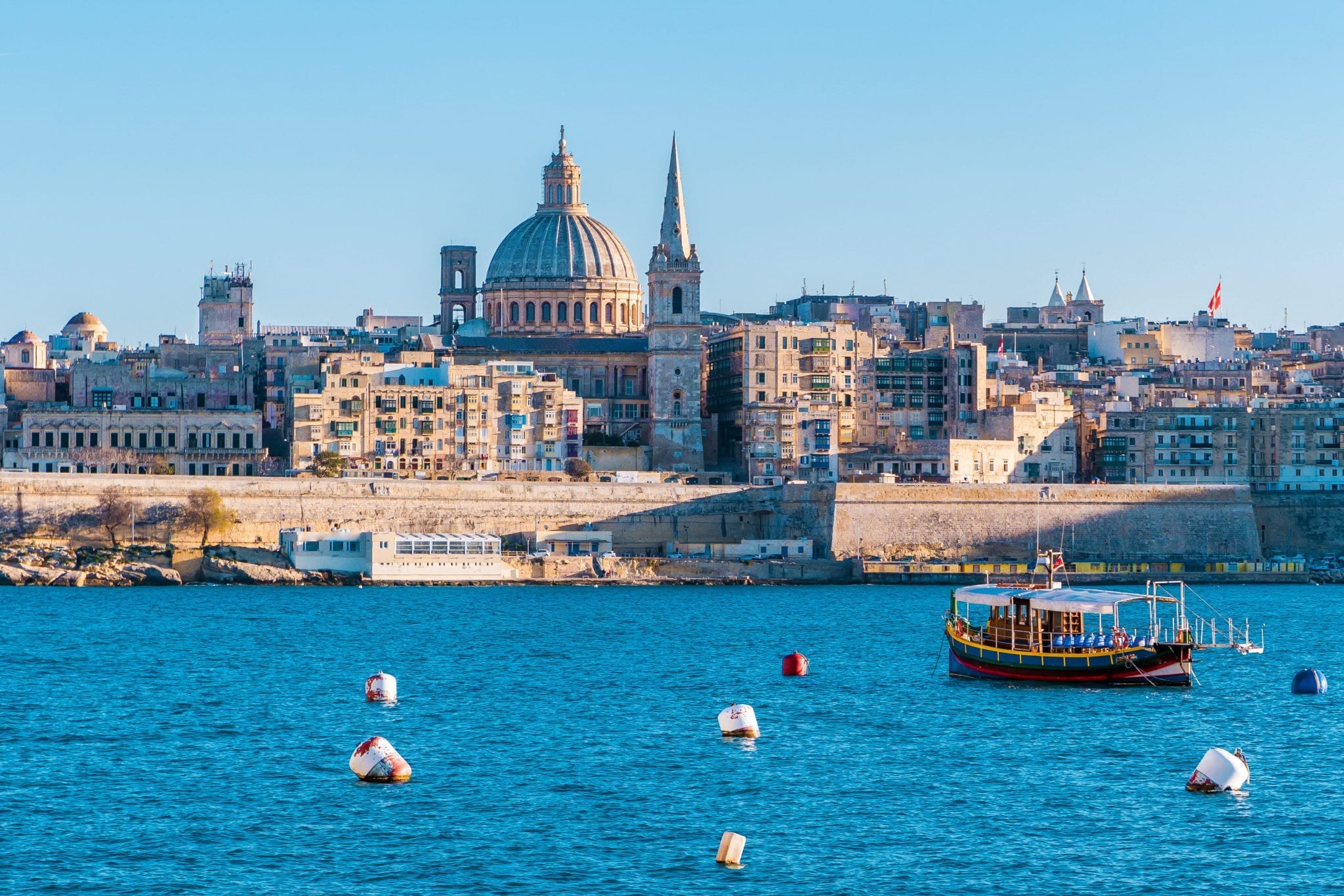 Panorama hlavního města na Maltě