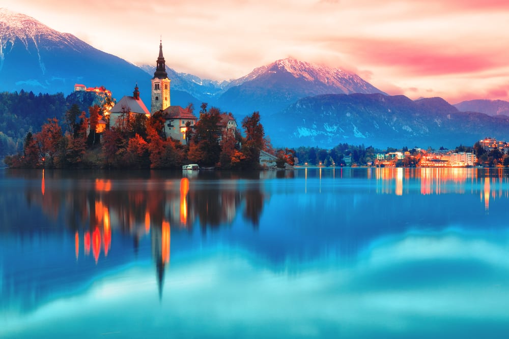 Jezero Bled ve Slovinsku