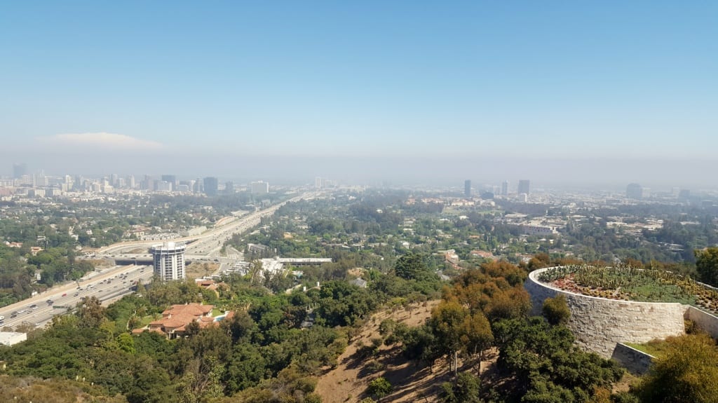Panorama Los Angeles v Kalifornii v Americe