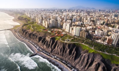 Výhled na hlavní město Peru - Limu.