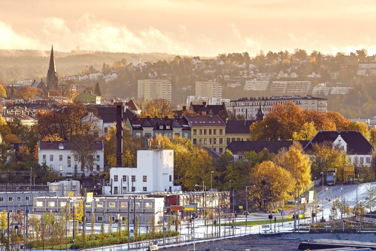 Norské Oslo za úsvitu