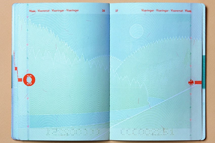 Norský designový cestovní pas