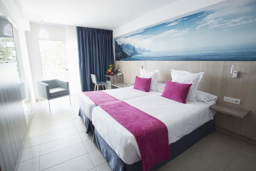 Interiér pokoje v hotelu Marieta na Kanárských ostrovech