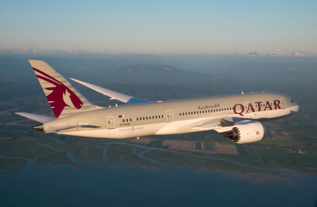 Letadlo společnosti Qatar Airways