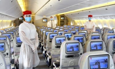 Emirates kabina koronavirus