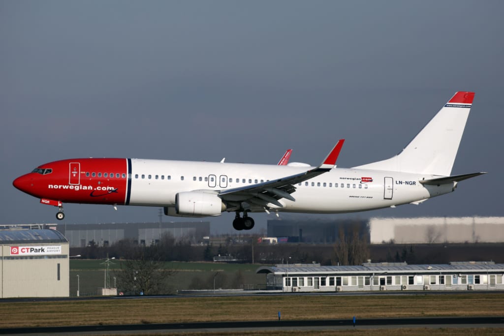 Letadlo Norwegian