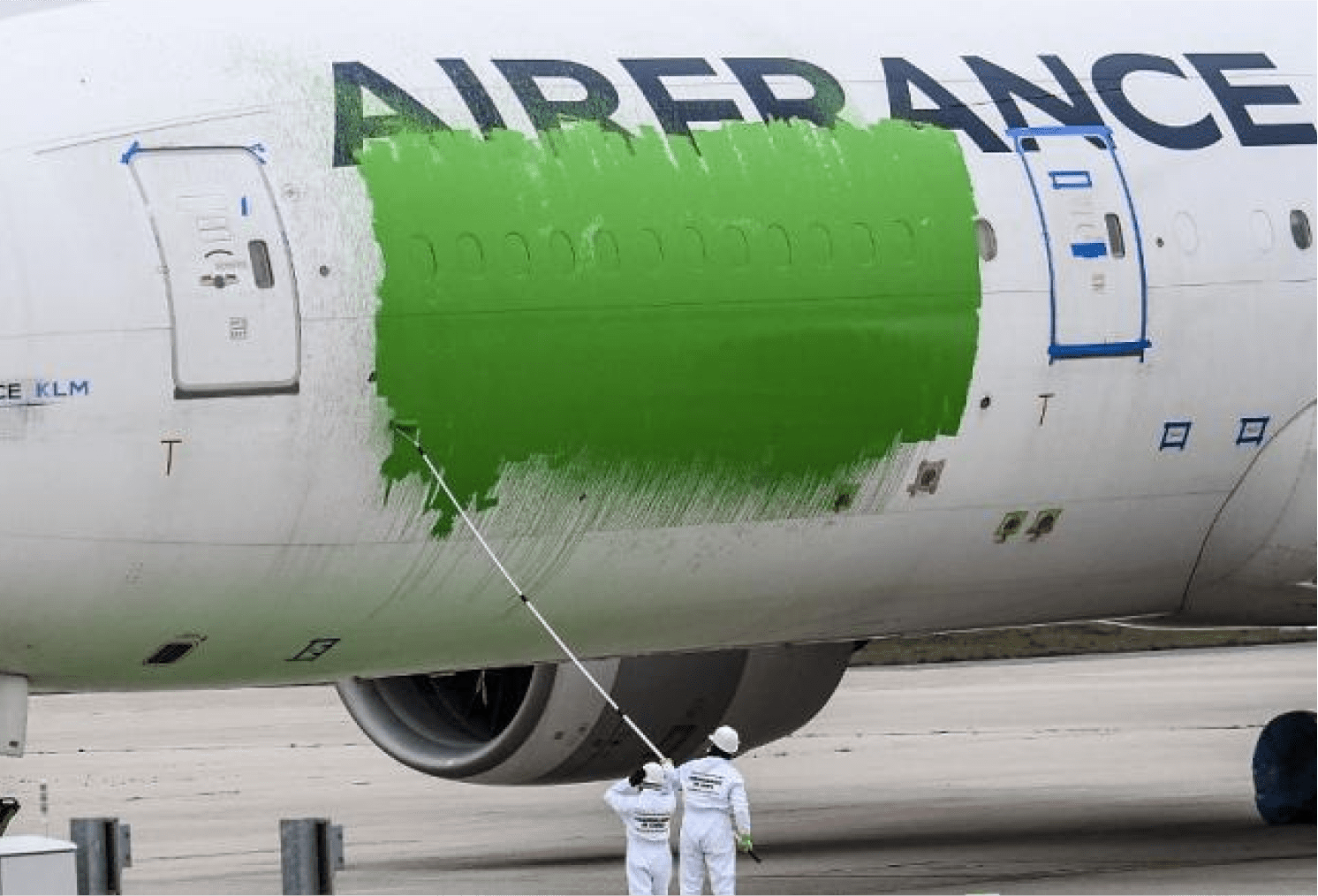 Air France, zelená brava
