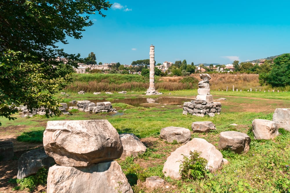 Chrám v Efezu, pozůstatky