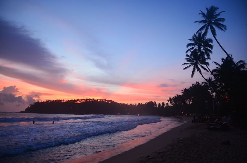 Pláže na Srí Lance