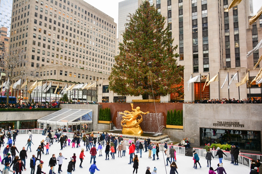 Vánoční strom New York Rockefeller Center USA